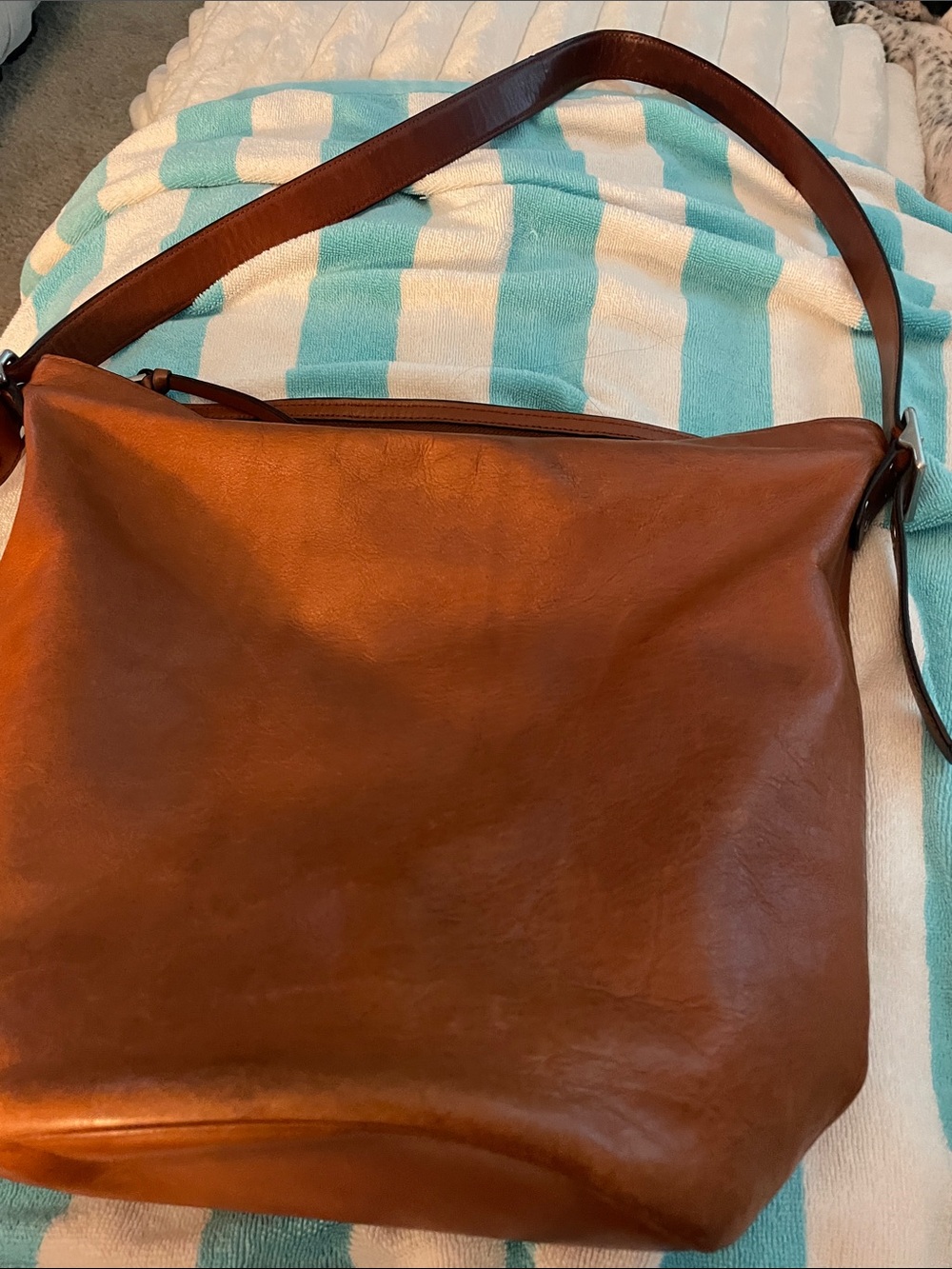COACH Classic Brown Bucket Leather Shoulder Bag